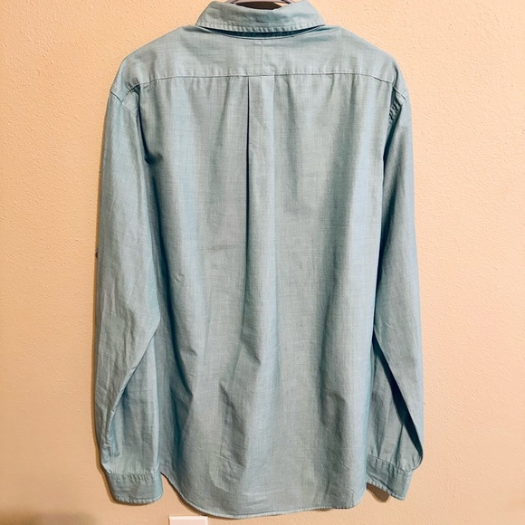 Ralph Lauren Custom Fit Men’s Oxford Shirt Size Neck 17 38/37 Mint Green L/XL - Picture 5 of 6